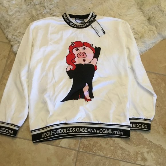 Dolce Gabbana Year of The Pig Sweatshirt XL New UNISEX Oversized - Picture 1 of 4